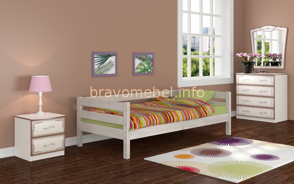 КРОВАТЬ ГЛОРИЯ, БЕЛЫЙ АНТИЧНЫЙ